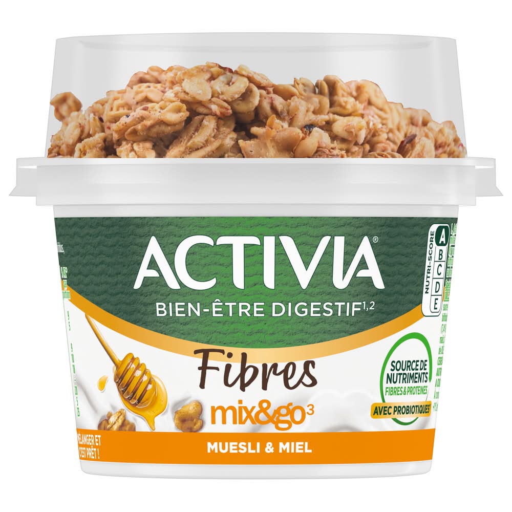 Activia - Yaourt bifidus muesli amandes quinoa chia (170g)