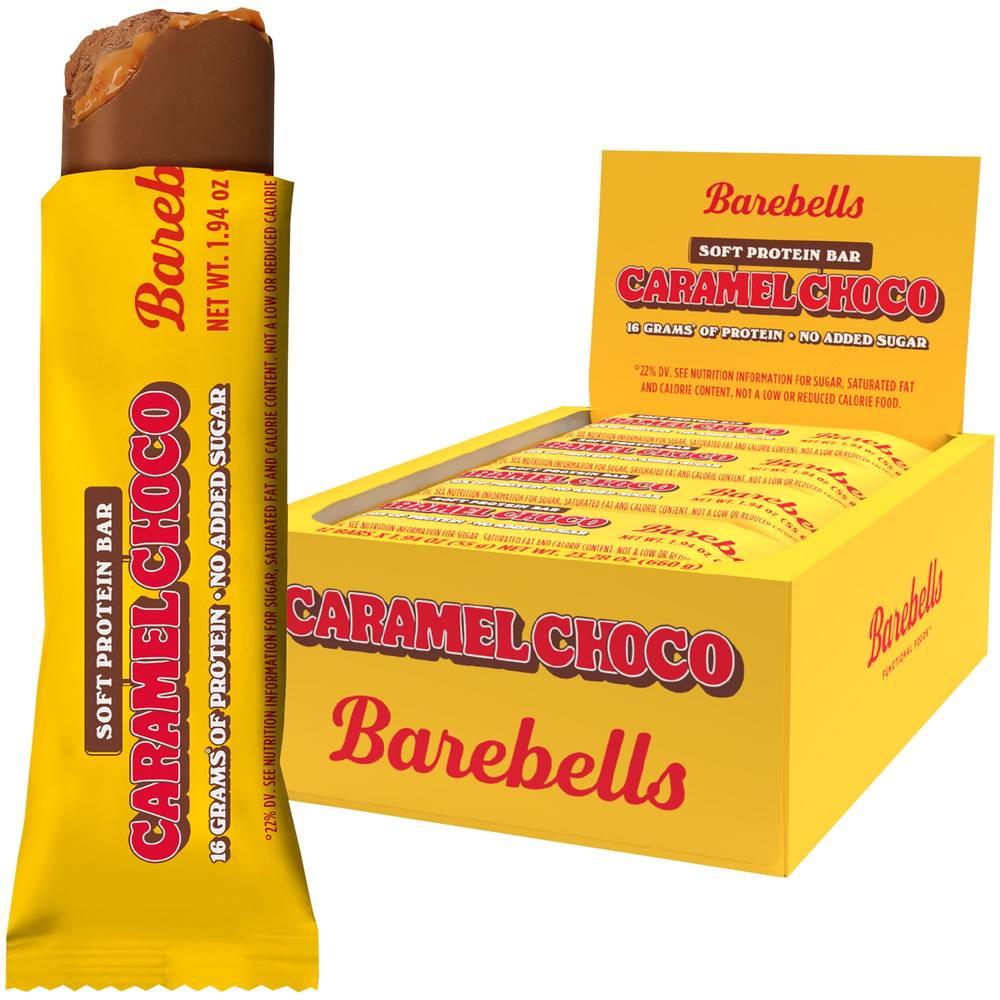 Barebells Protein Bar, Caramel Choco (12 x 1.94 oz)