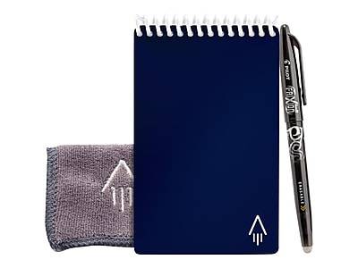 Rocketbook Mini Smart Notepad, 3.5 x 5.5, Dot Grid Ruled, Blue, 24 Sheets/Pad (EVR2-M-RC-CDF-FR)