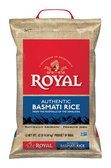 Royal Authentic Indian Basmati Rice (10 lbs)