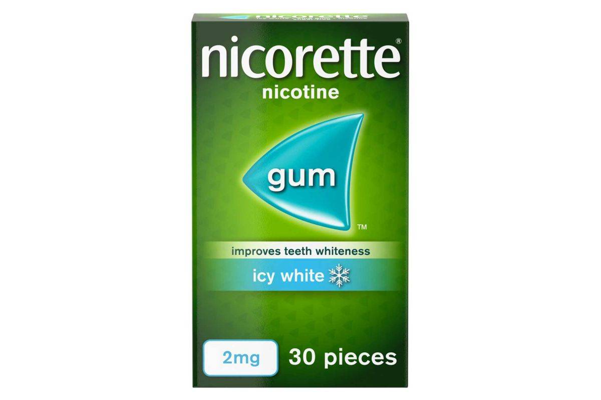 Nicorette gum icy white 2mg 30s (G)