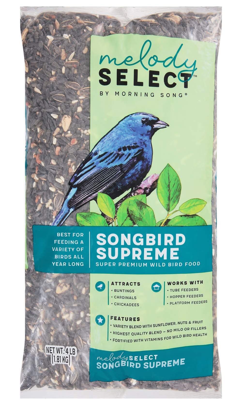 Morning Song Melody Select Songbird Super Premium Wild Bird Food (4 lbs)