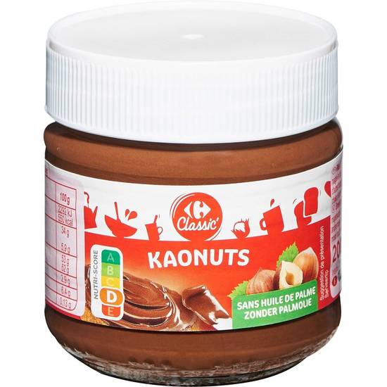 Carrefour Classic' - Kaonuts pâte à tartiner au cacao et noisettes