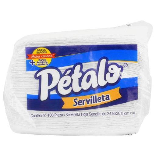 Pétalo servilletas de hoja sencilla (paquete 100 piezas)