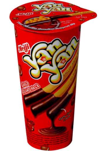 Meiji Yan Yan Dip Stick Biscuits, Chocolate (50g)