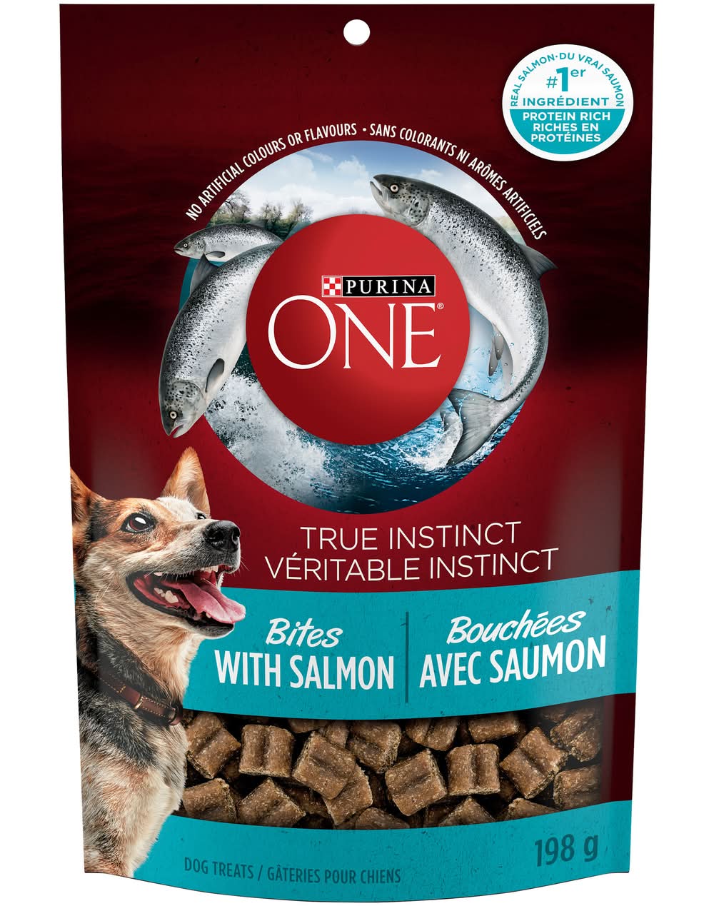 Purina One True Instinct Bites With Salmon Natural Dog Treats (198 g)