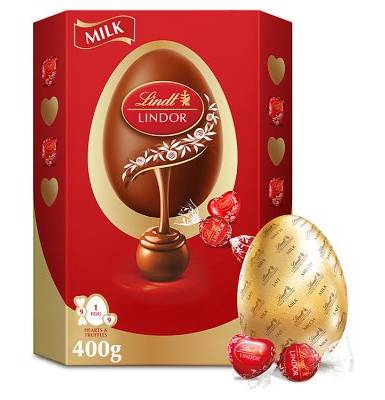 Lindt Lindor Milk Chocolate Egg (400g)
