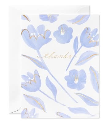 American Greetings Thank You Cards pack For All Occasions, 5.18x3.94 in, Purple-White (10 ct)