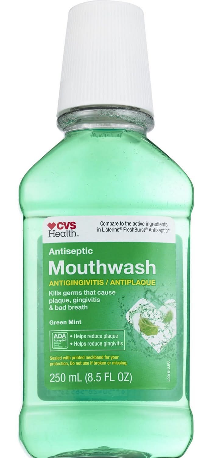 CVS Health Antiseptic Mouthwash, Green Mint (8.5 fl oz)