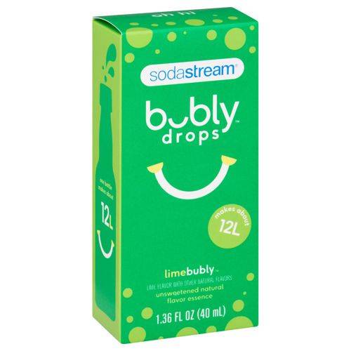 Sodastream bubly drops à la lime (40ml) - lime bubly drops (40 ml)