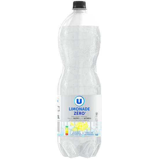 Limonade Zero Produit U 1,5 L