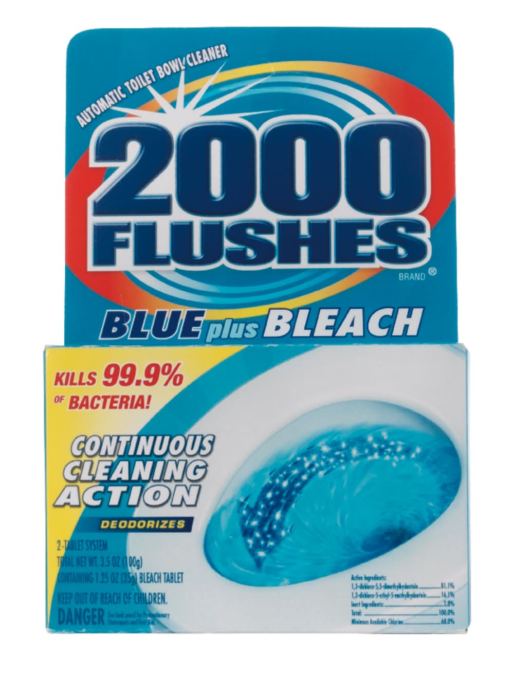 2000 Flushes Clean Scent Automatic Toilet Bowl Cleaner 3.5 Oz Tablet