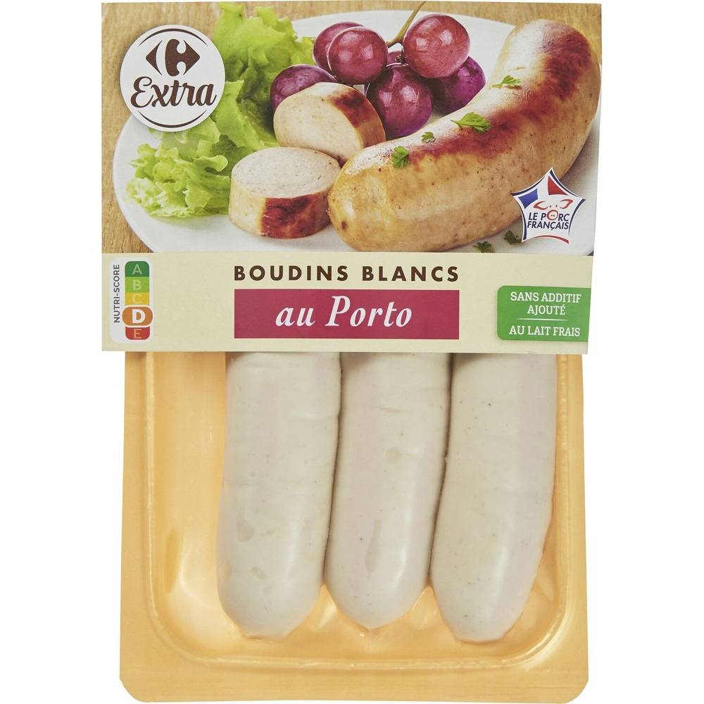 Carrefour Extra - Boudins blancs au porto (3 pièces)