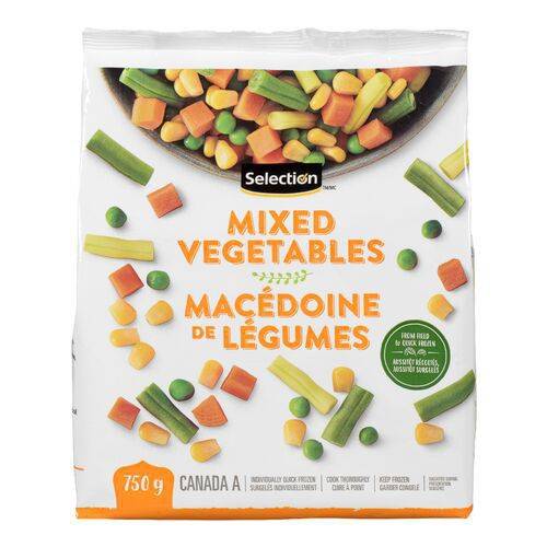 Selection macédoine de légumes - mixed vegetable