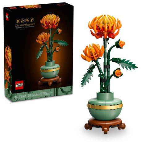 LEGO Icons Chrysanthemum Flower Building Set, Assorted (278 ct)