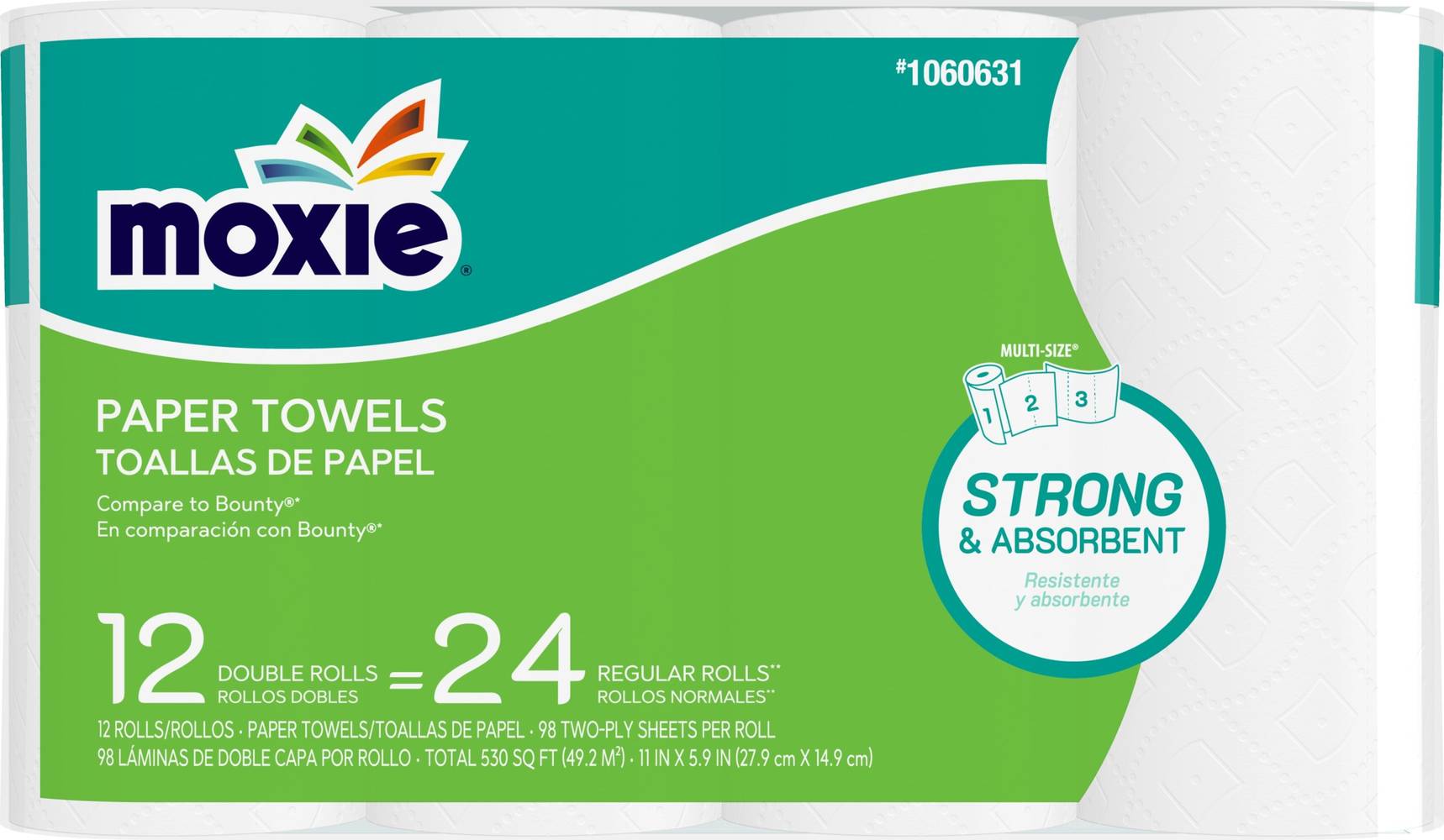 MOXIE Ultra 12 24 Roll SS White Towel 12-Count Paper Towels | 82544