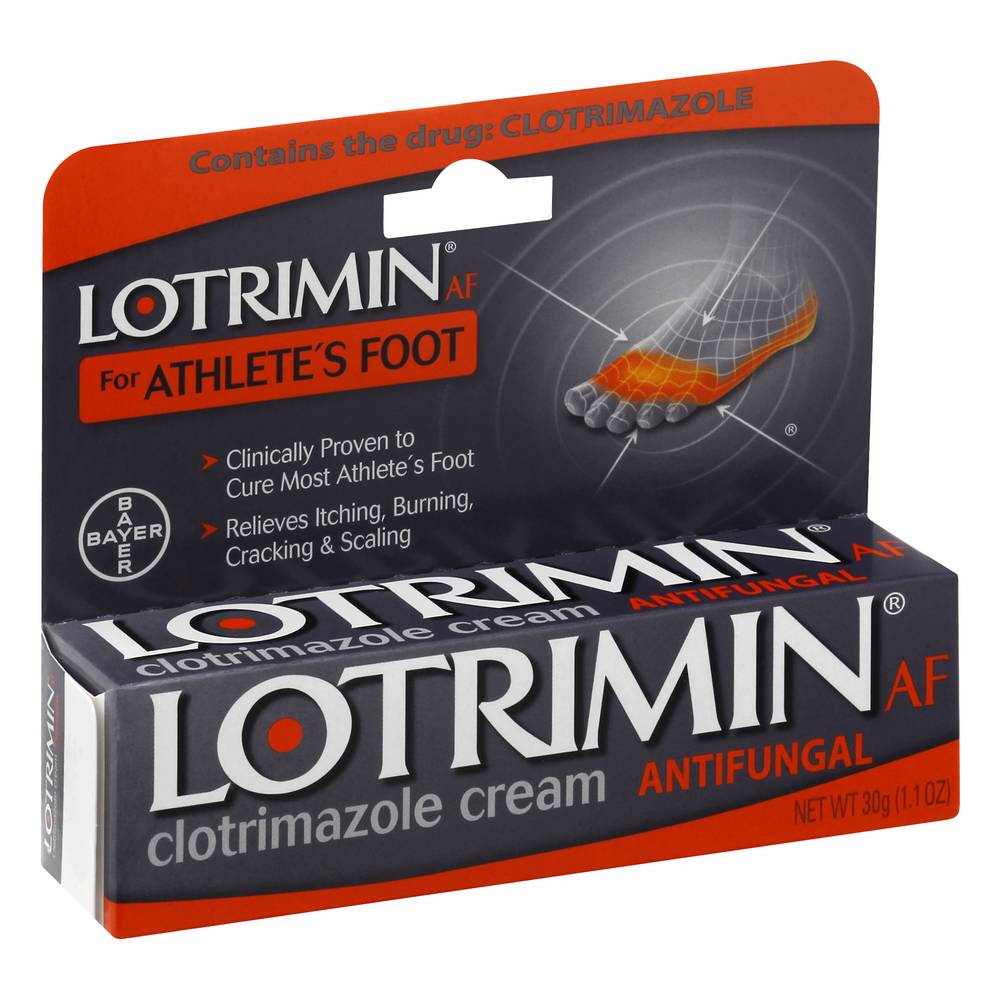 Lotrimin Antifungal Clotrimazole Athlete's Foot Cream (1.1 oz)