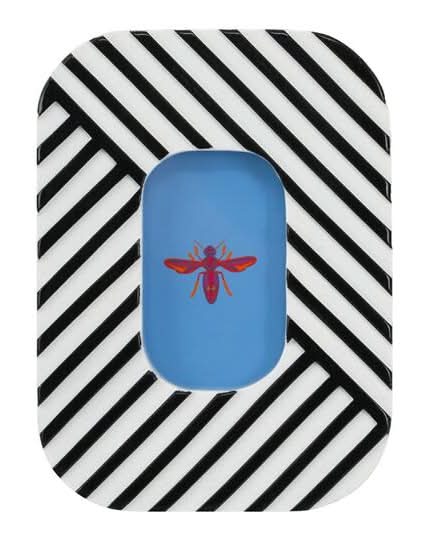 Jonathan Adler X Michaels 2" X 3" Black & White Striped Tabletop Frame