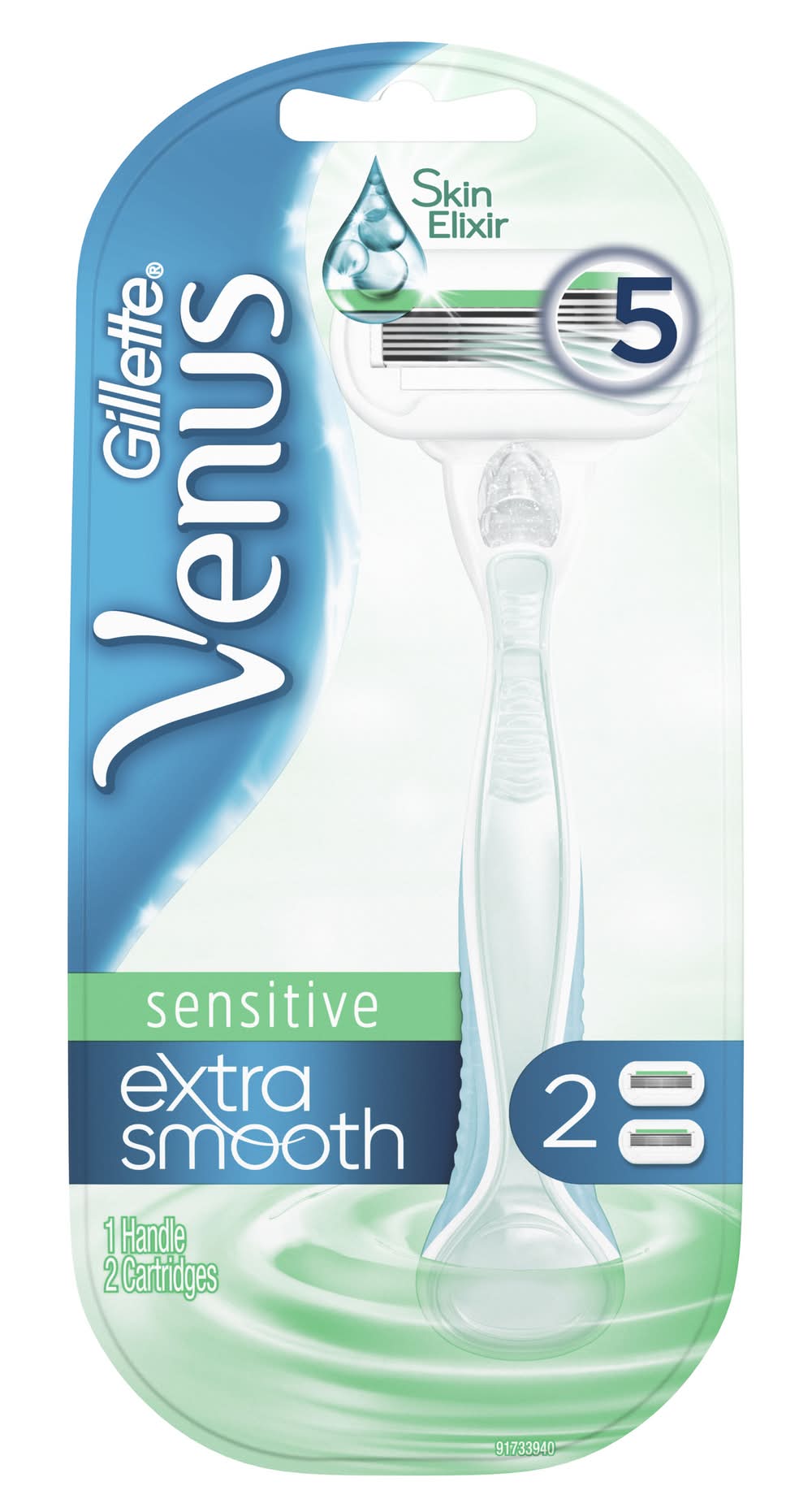Gillette Venus Extra Smooth Sensitive Razor (2 pack)