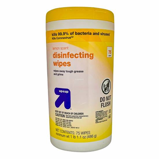 Up&Up Lemon Scent Disinfecting Wipes