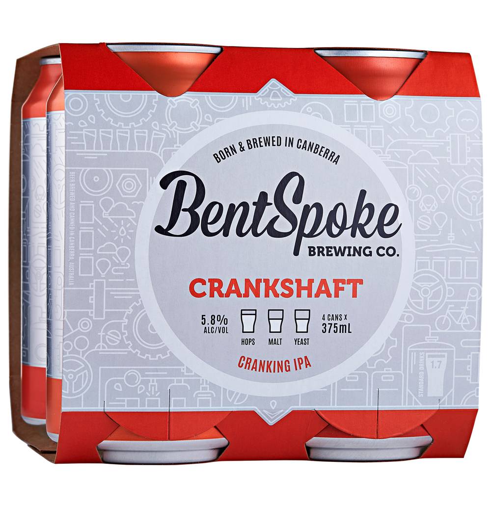 Bentspoke Crankshaft IPA Can 4x375ml