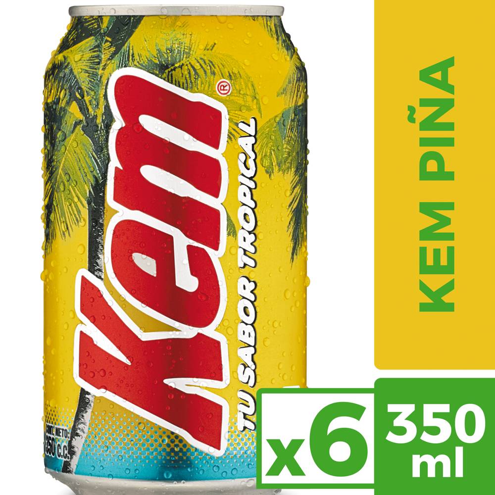 Kem · Bebida gaseosa - Piña (6 x 350 ml)