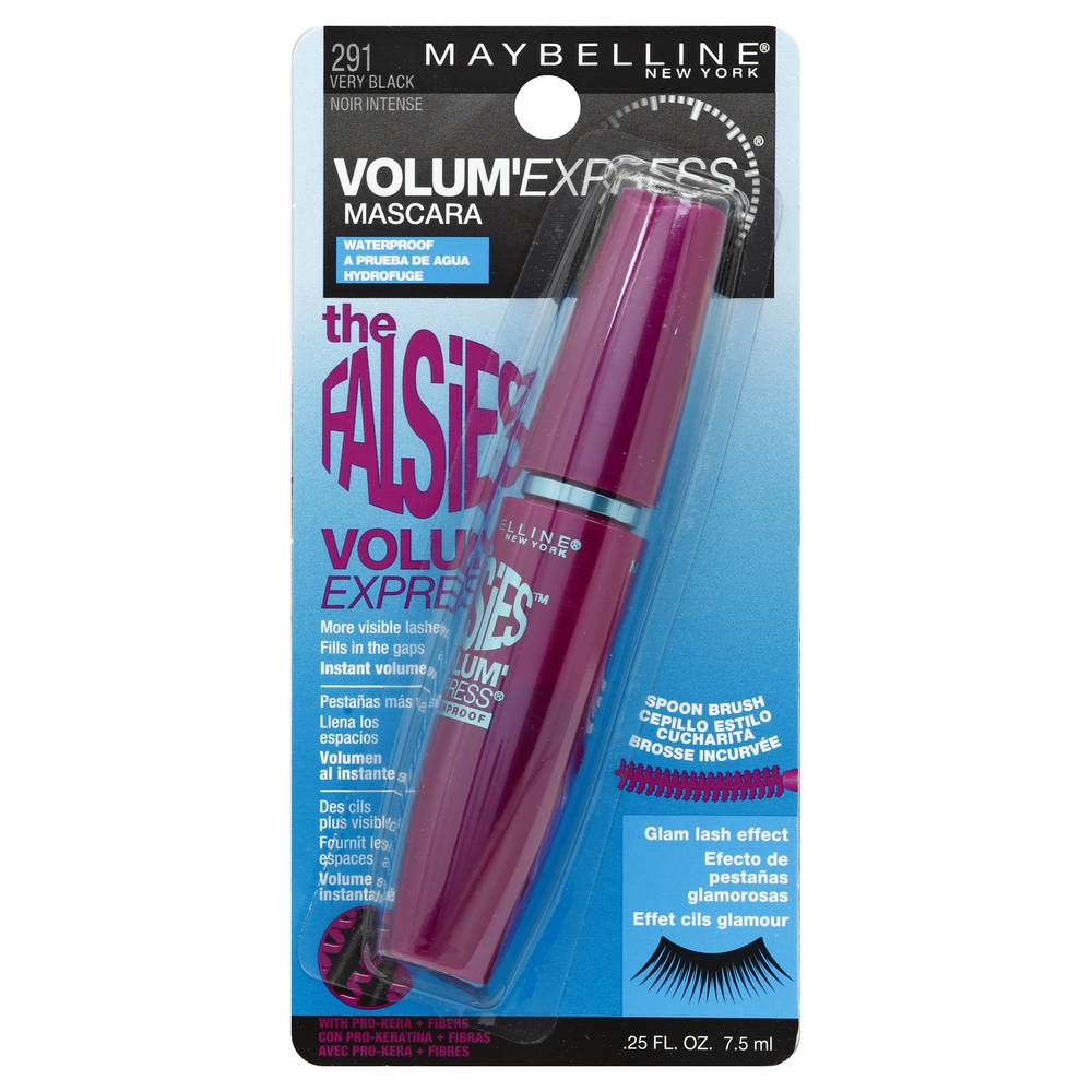 Maybelline 291 Very Black Volum' Express Waterproof Mascara (0.3 fl oz)