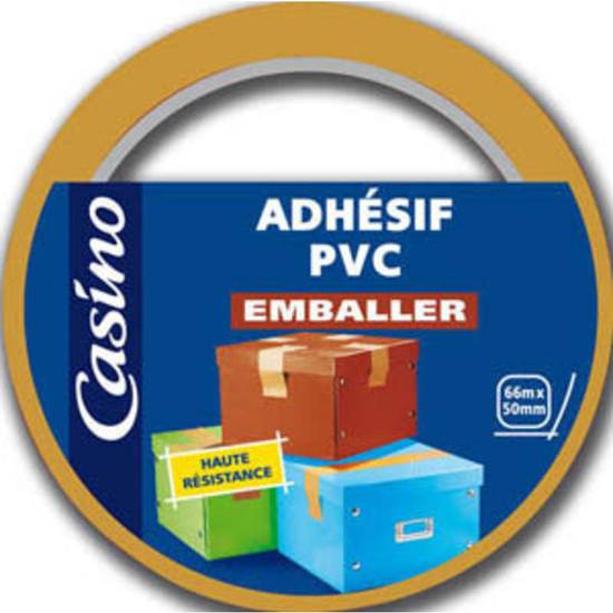 Adhésif emballage 66mx50mm x1 CASINO
