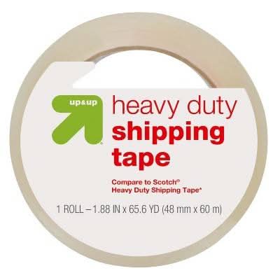 up&up Heavy Duty Shipping Tape, 48mmx60 m