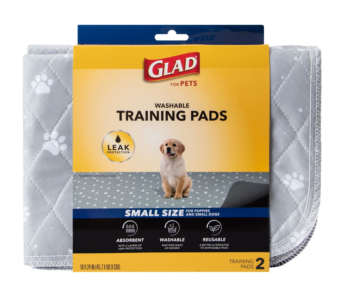 Glad® Pets Washable Training Pads 18inx24in 2-Pack Small
