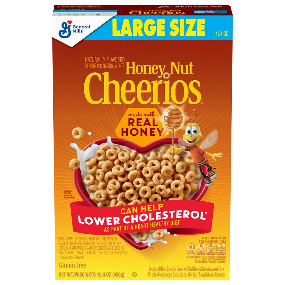 Cheerios Sweetened Whole Grain Oat Cereal (honey nut)