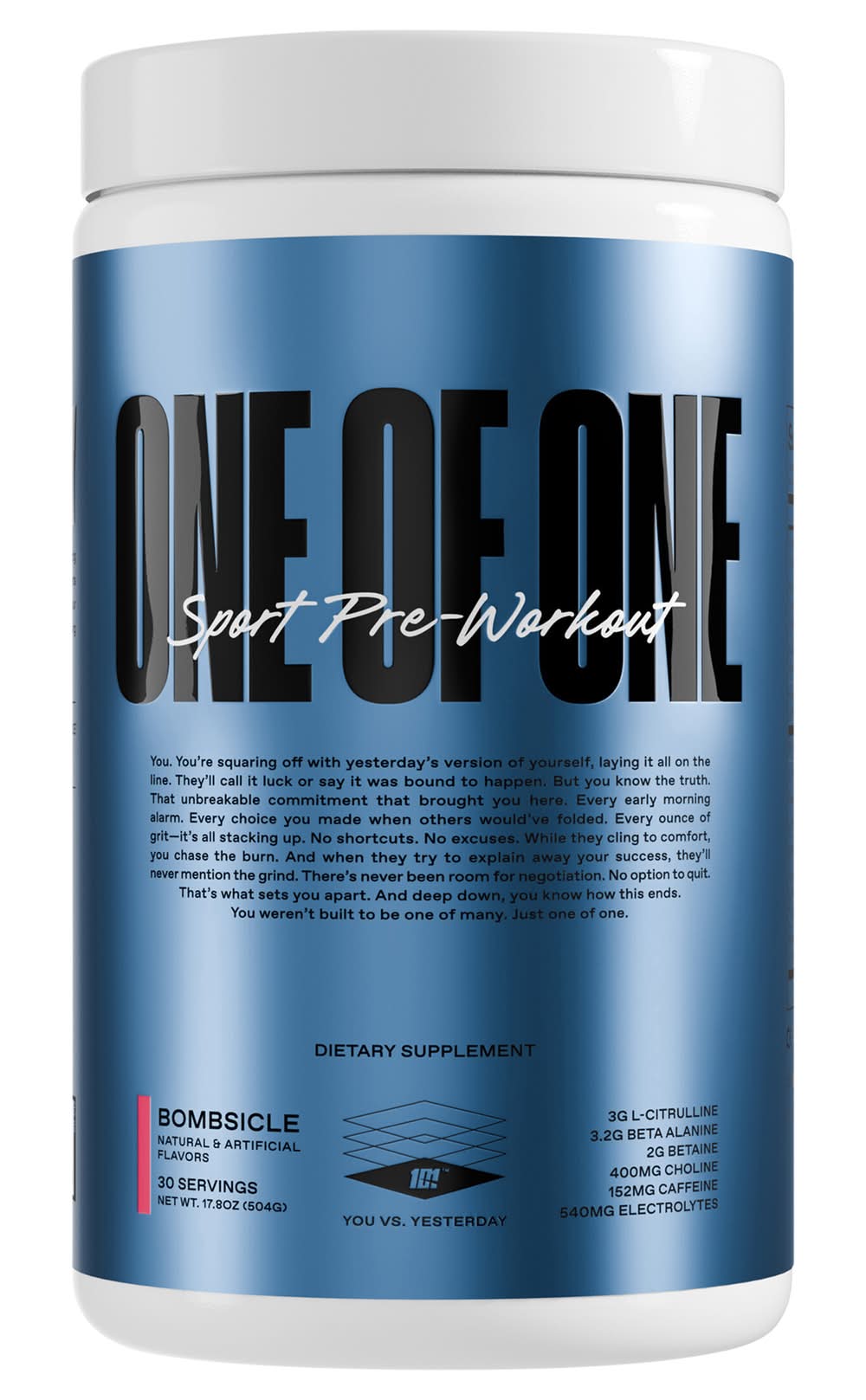 ONE OF ONE Sport Pre-Workout Powder, Bombsicle (17.8 oz)