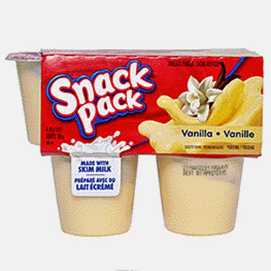 Snack Pack Vanilla Pudding 4Pack (4 x 99g/4x92g)