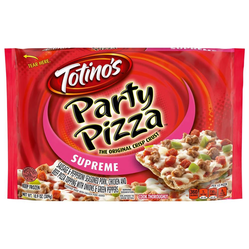 Totino's Supreme Party Pizza the Original Crisp Crust