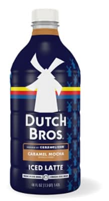 Dutch Bros Iced Latte Liquid Coffee, Caramel Mocha (48 fl oz)