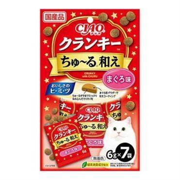 いなばペットフード クランキーちゅーる和えまぐろ 7袋4901133331572