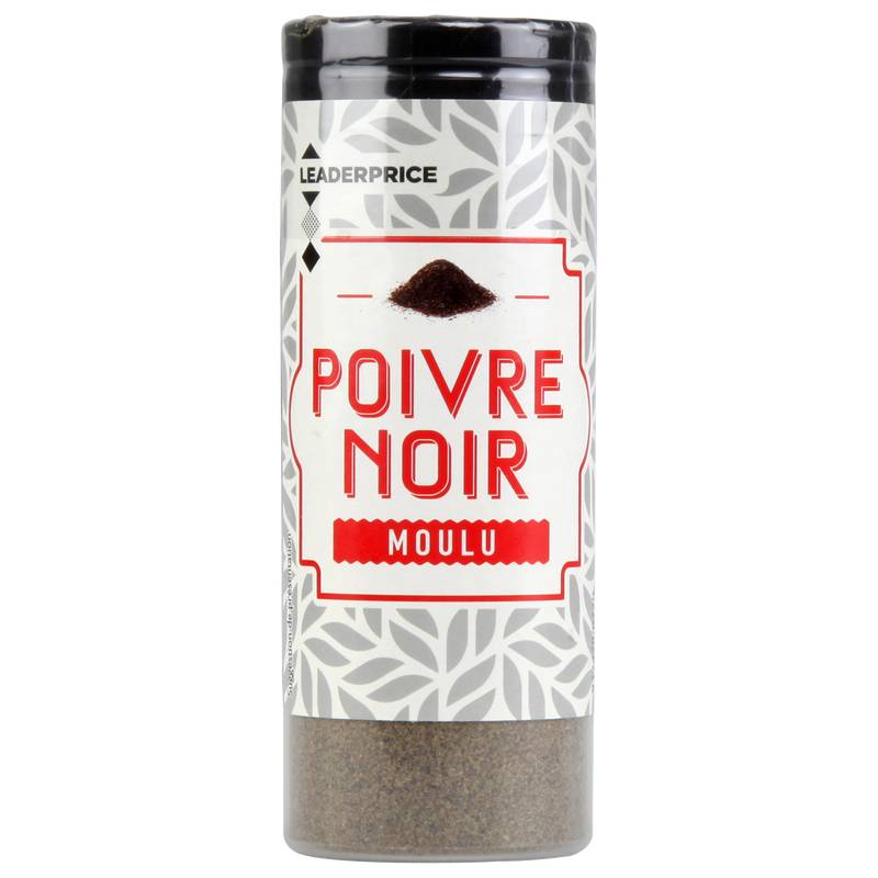 Leader Price - Poivre noir moulu (40g)