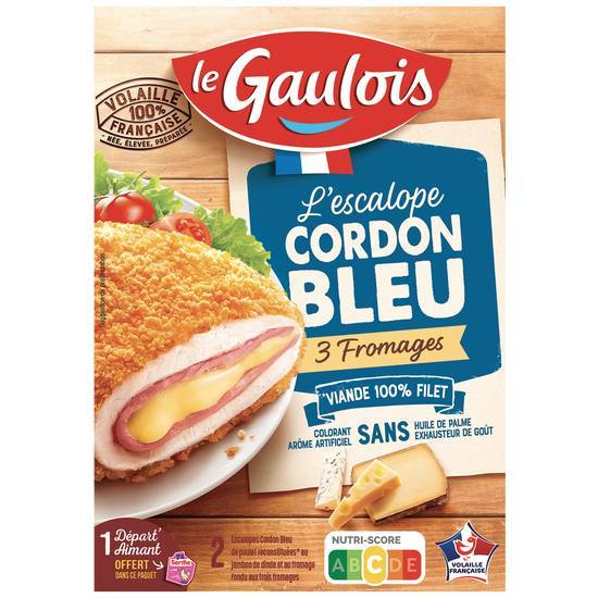 Le gaulois étui escalope cordon bleu fromages (2 pcs)