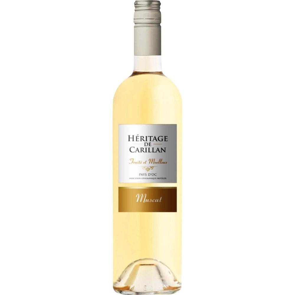 Héritage de Carillan - Vin blanc IGP pays d'oc (750 ml)