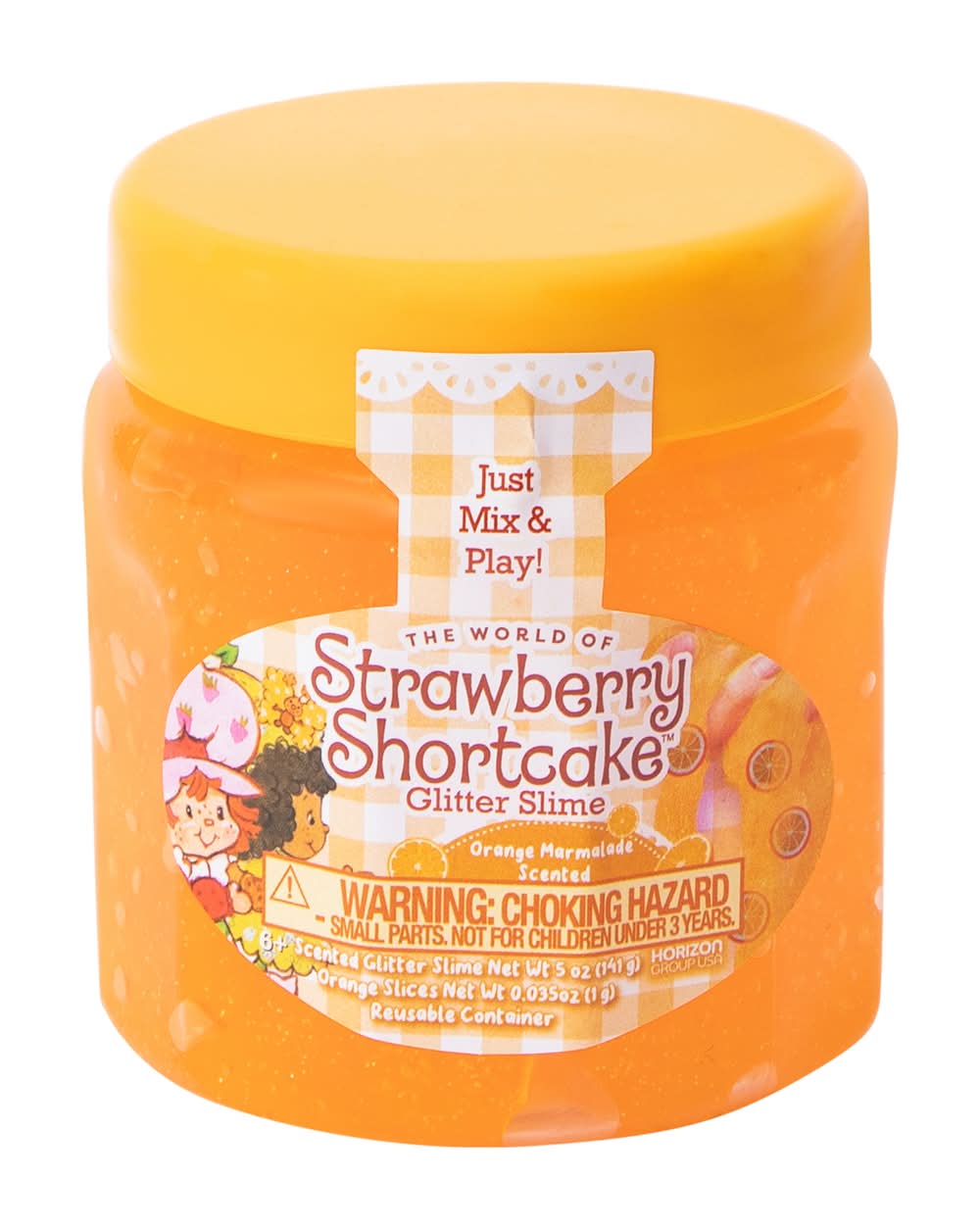 Strawberry Shortcake™ Glitter Scented Slime 5oz Orange