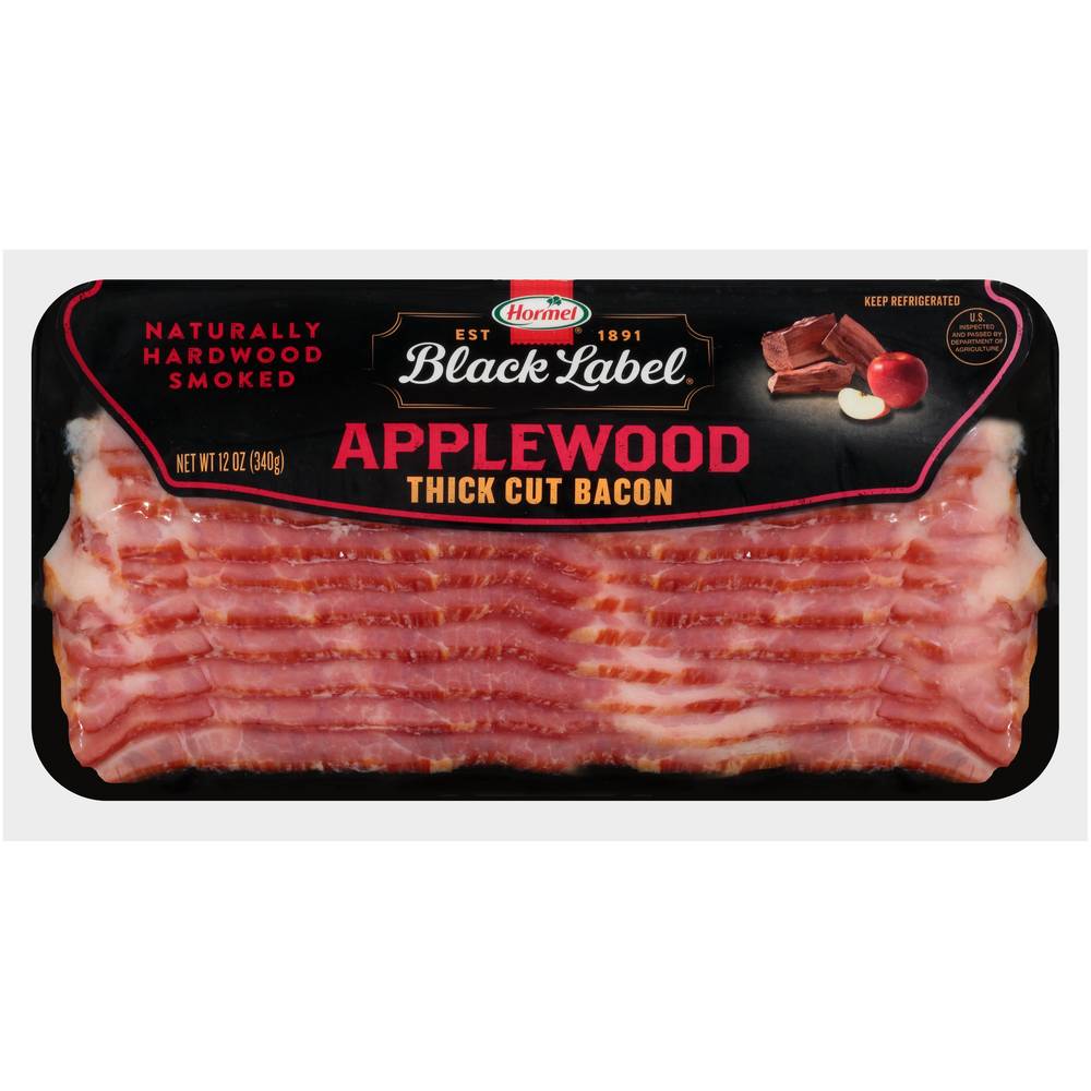 Hormel Black Label Applewood Smoked Thick Cut Bacon (12 oz)