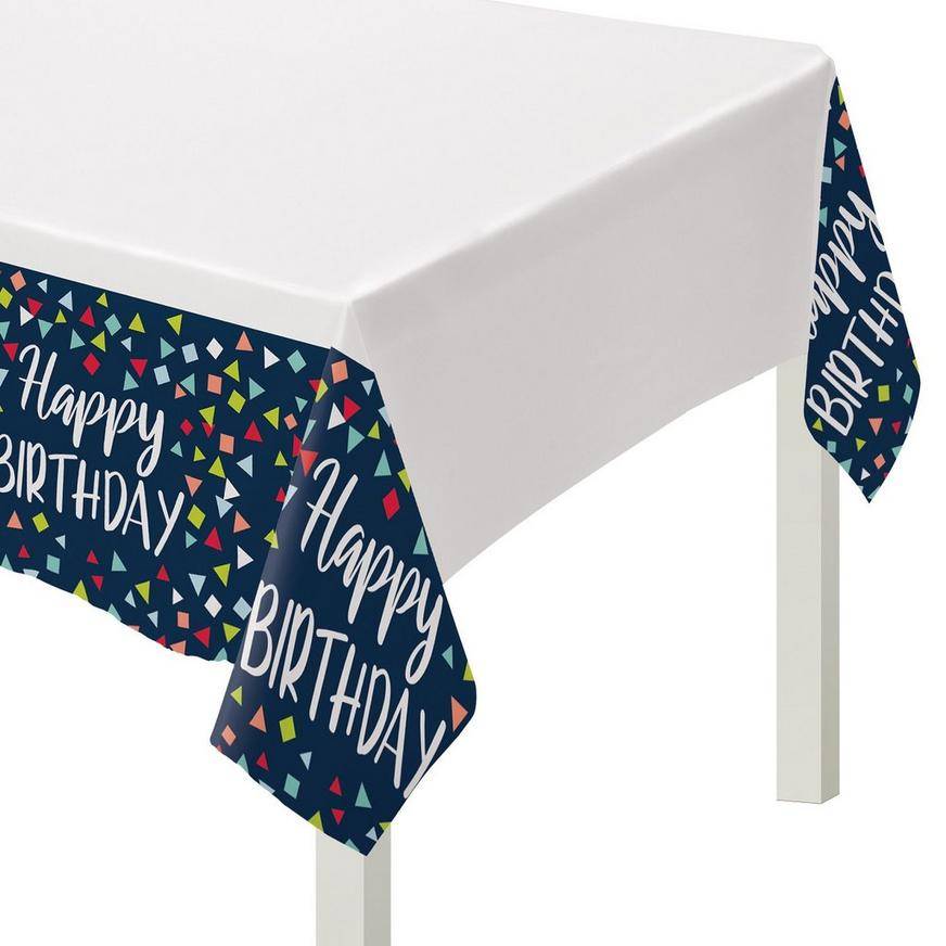Party City a Reason To Celebrate Plastic Table Cover (54in x 102in)