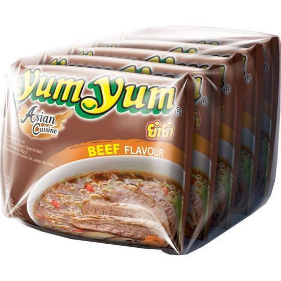 Nouilles instantanées saveur bœufs YUMYUM 5 paquets - 300g