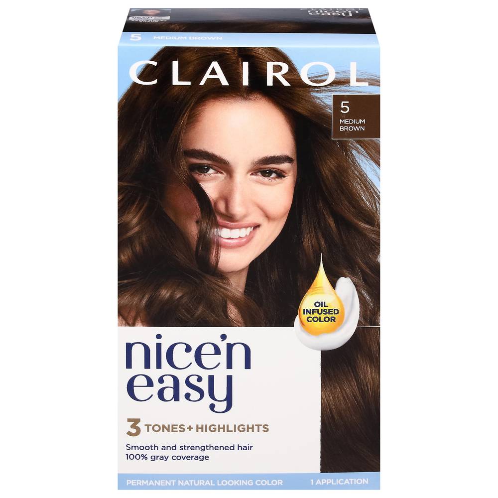 Nice 'N Easy Medium Brown 5 Permanent Hair Color