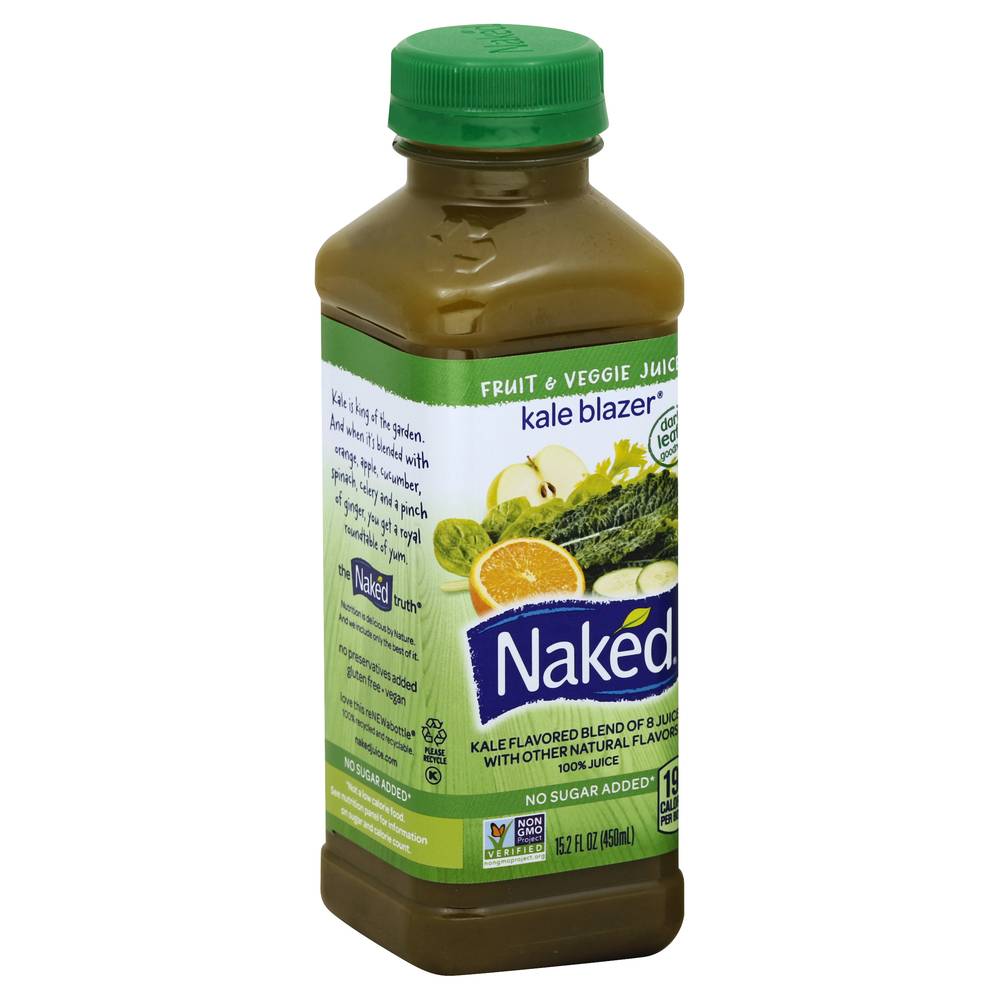 Naked No Sugar Added Juice Blend (15.2 fl oz) (kale ) | Delivery Near You |  Uber Eats