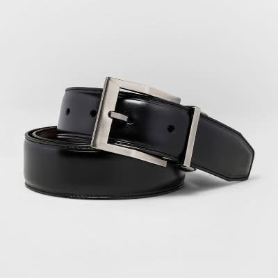 SwissGear Reversible Contemporary Buckle Belt, Men, M, Black-Brown