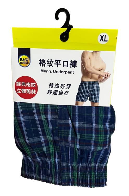 格紋平口褲-P XL#323256
