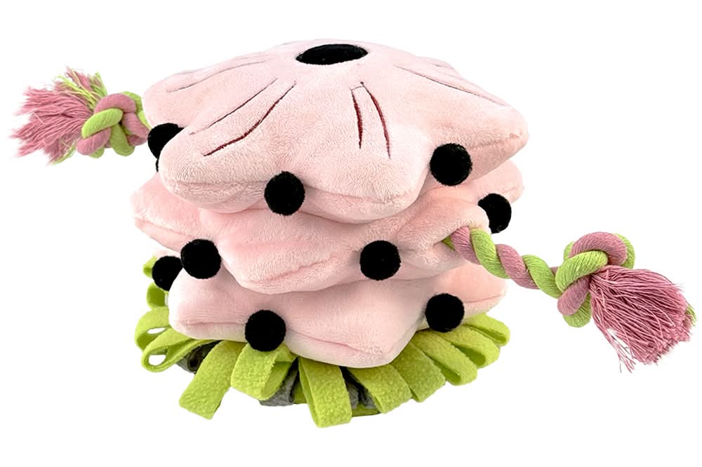 Fog City Pet Passion Flower Tower Snuffle & Tug Plush Interactive Dog Toy (One Size)