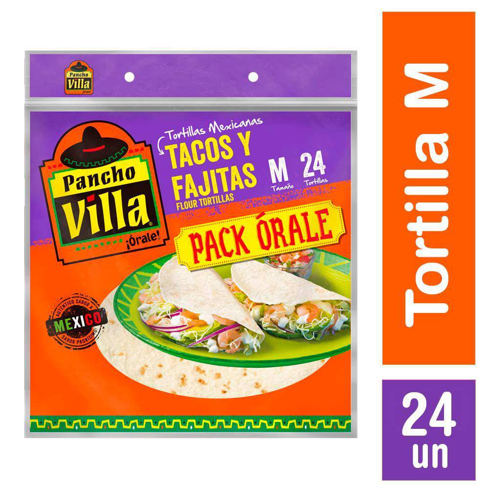 Pancho Villa · Tortilla para tacos y fajitas m (600 g)