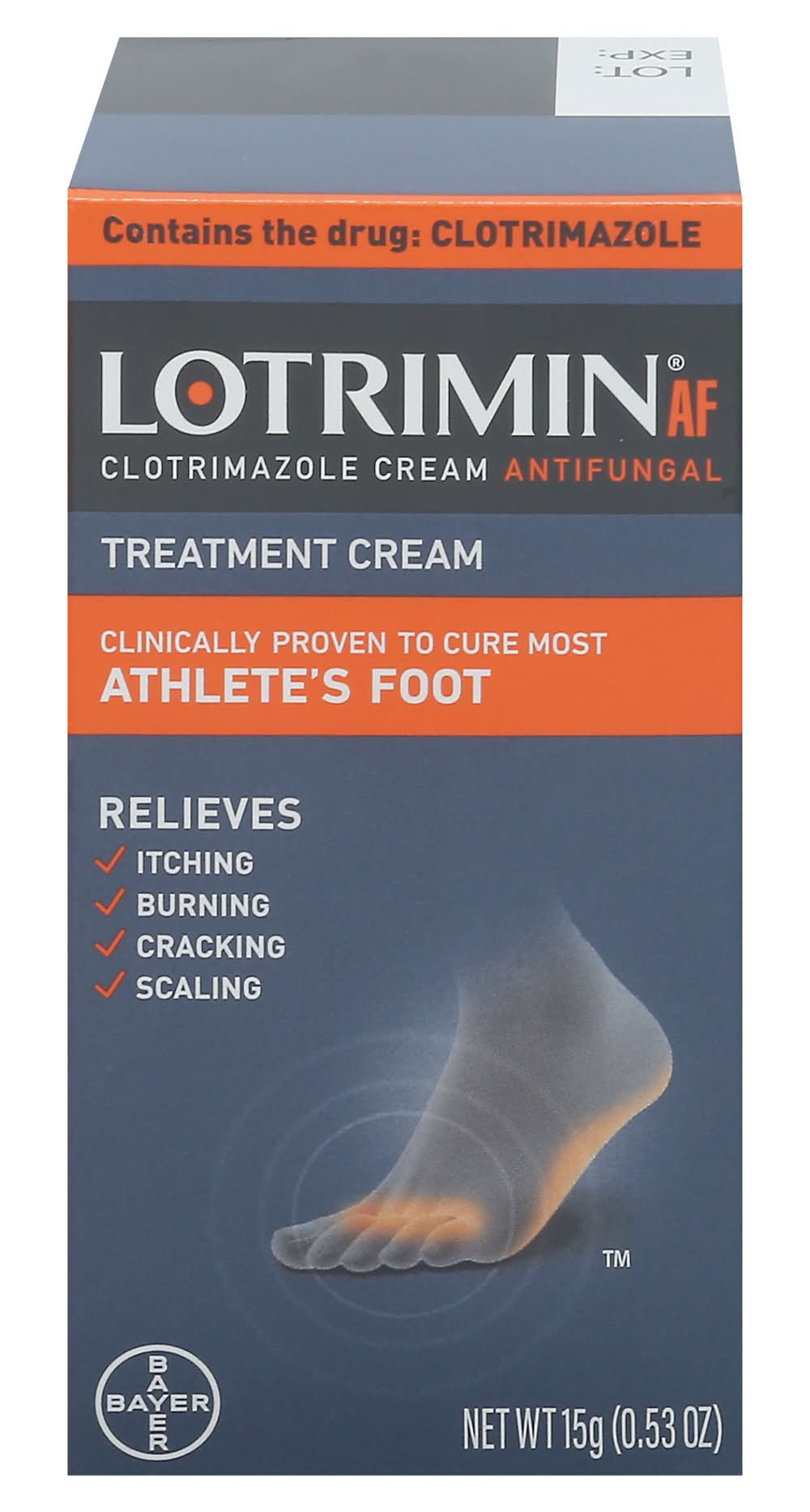 Lotrimin Athlete's Foot Antifungal Treatment Cream (15 g)